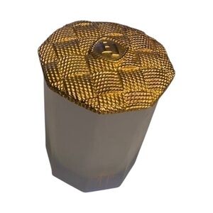 RARE Vintage Elton John, Slatkin & Co.
Frosted Glass Octagonal Candle Jar w/ Lid